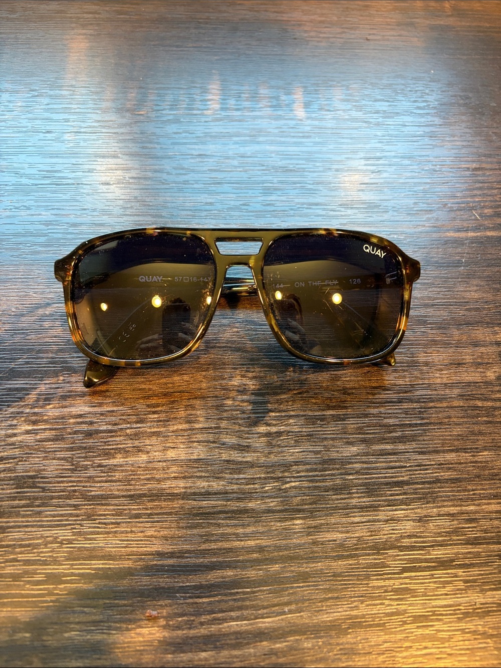 Quay Australia Tortoiseshell Sunglasses with Brown Lenses
